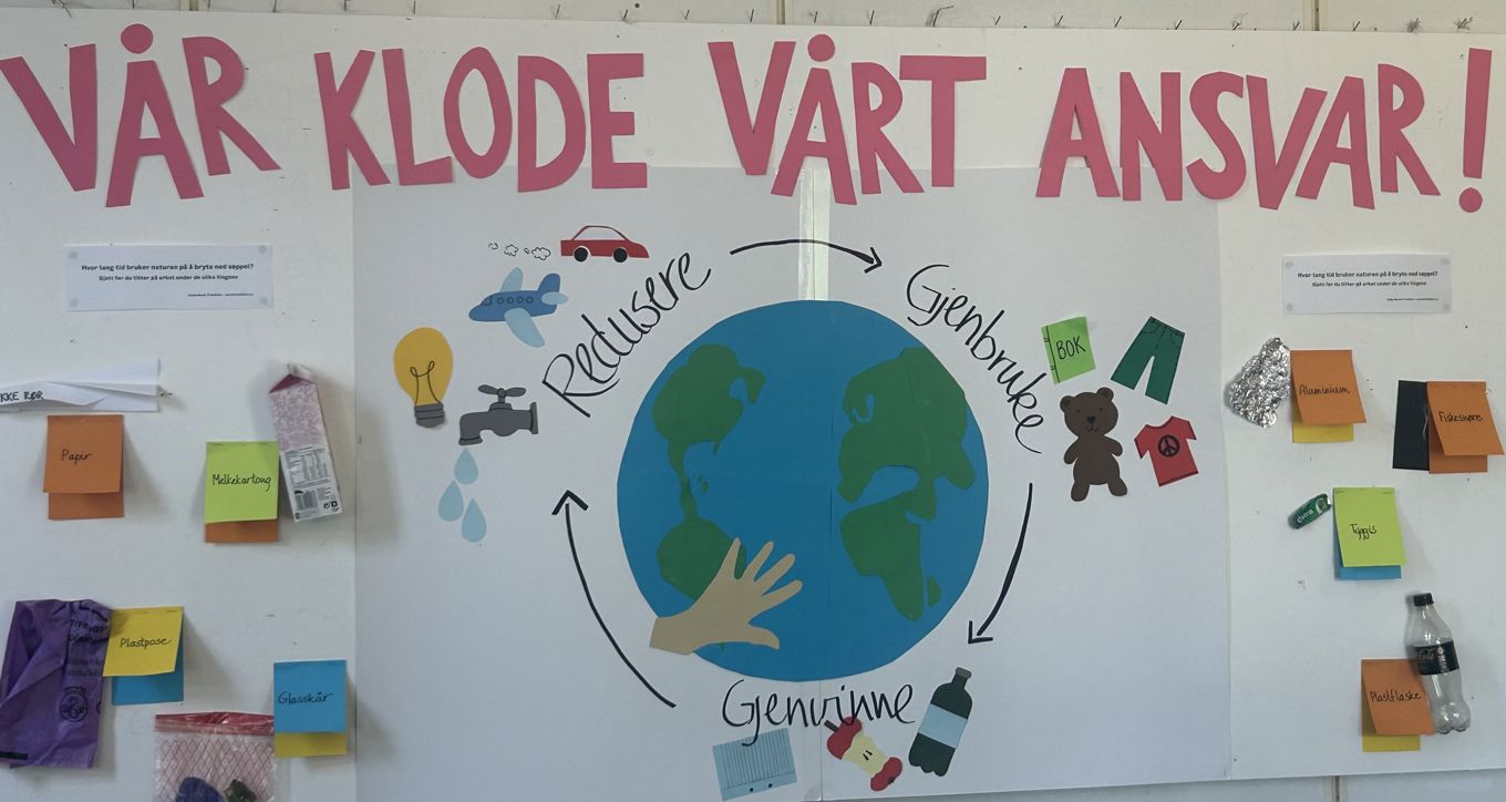 En whiteboard med skrift på