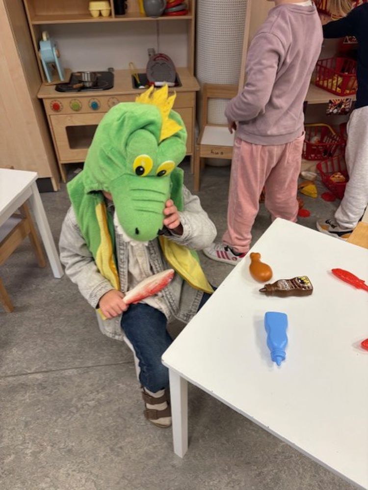 en person i et plagg