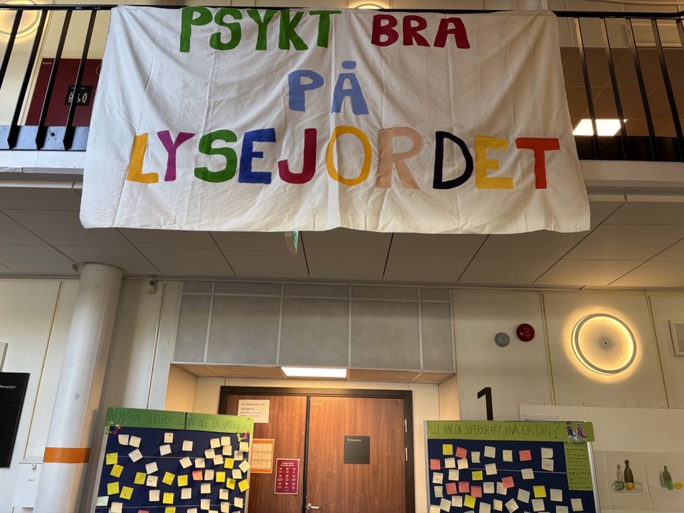et banner fra et tak